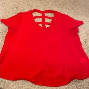 Sexy! Red Crossback Top